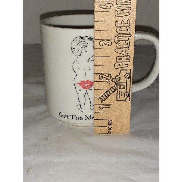Vintage Coffee Mug Get The Message Chadwick Miller 1976 Japan Funny Kiss My @$$ - Picture 7 of 8